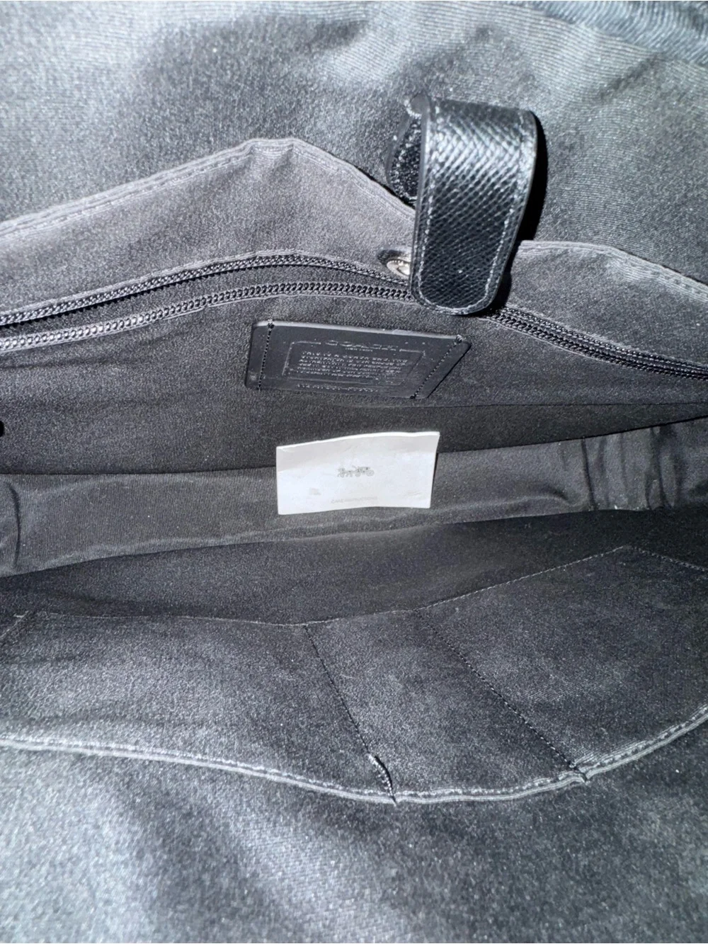 Coach Perry Slim Brief F59057 Black Leather
